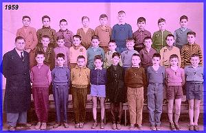ECOLE JEAN MACE GARCONS 1959 CM2 M_ PETERS